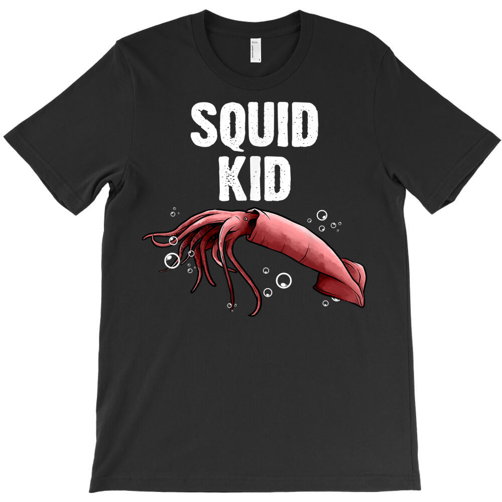 squid gift for kids boys girls squid seafood calamari lovers t shirt T-Shirt