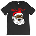 black believe santa claus shirt fun african american santa T-Shirt