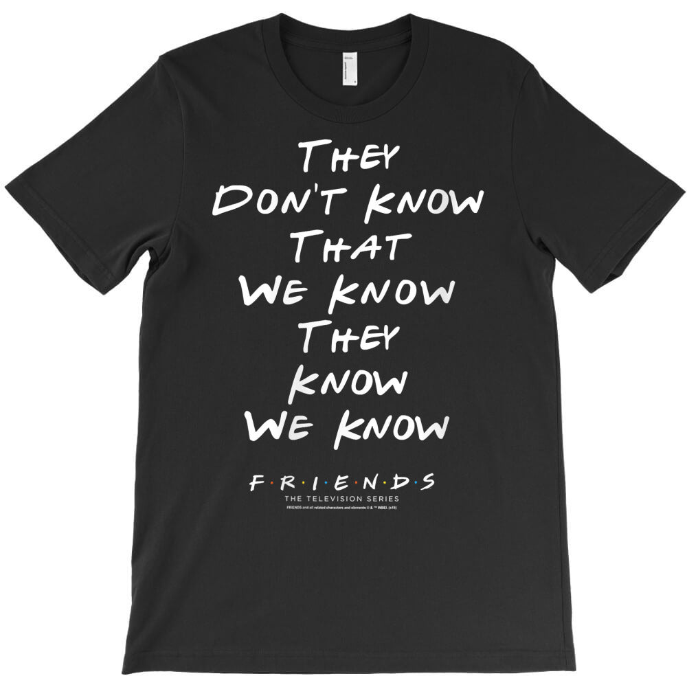 womens friends they don't know that we know they know we know v neck t T-Shirt