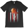 basketball coach lover samerican flag basketball250 basket basketball T-Shirt