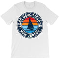 long beach island new jersey nj vintage sailboat retro 70s t shirt T-Shirt