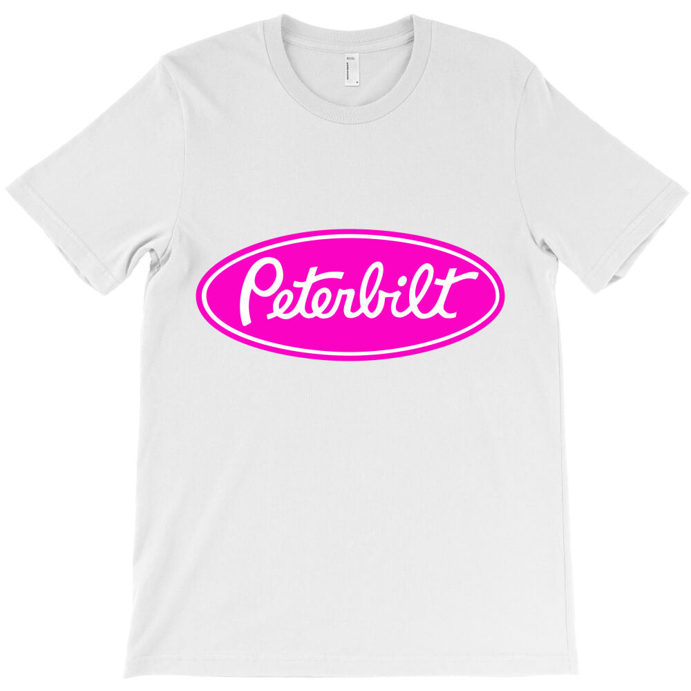 peterbilt truck pink white T-Shirt