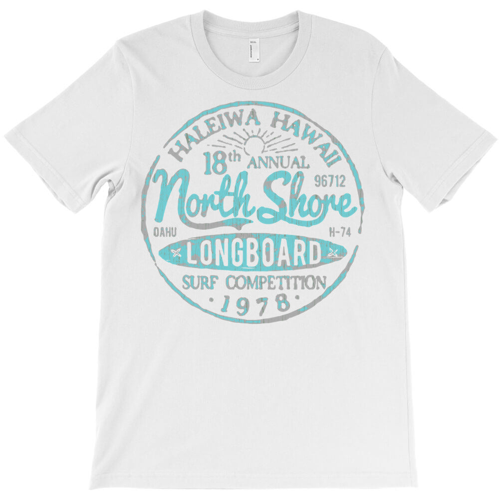 hawaii north shore haleiwa longboard surf long sleeve t shirt T-Shirt