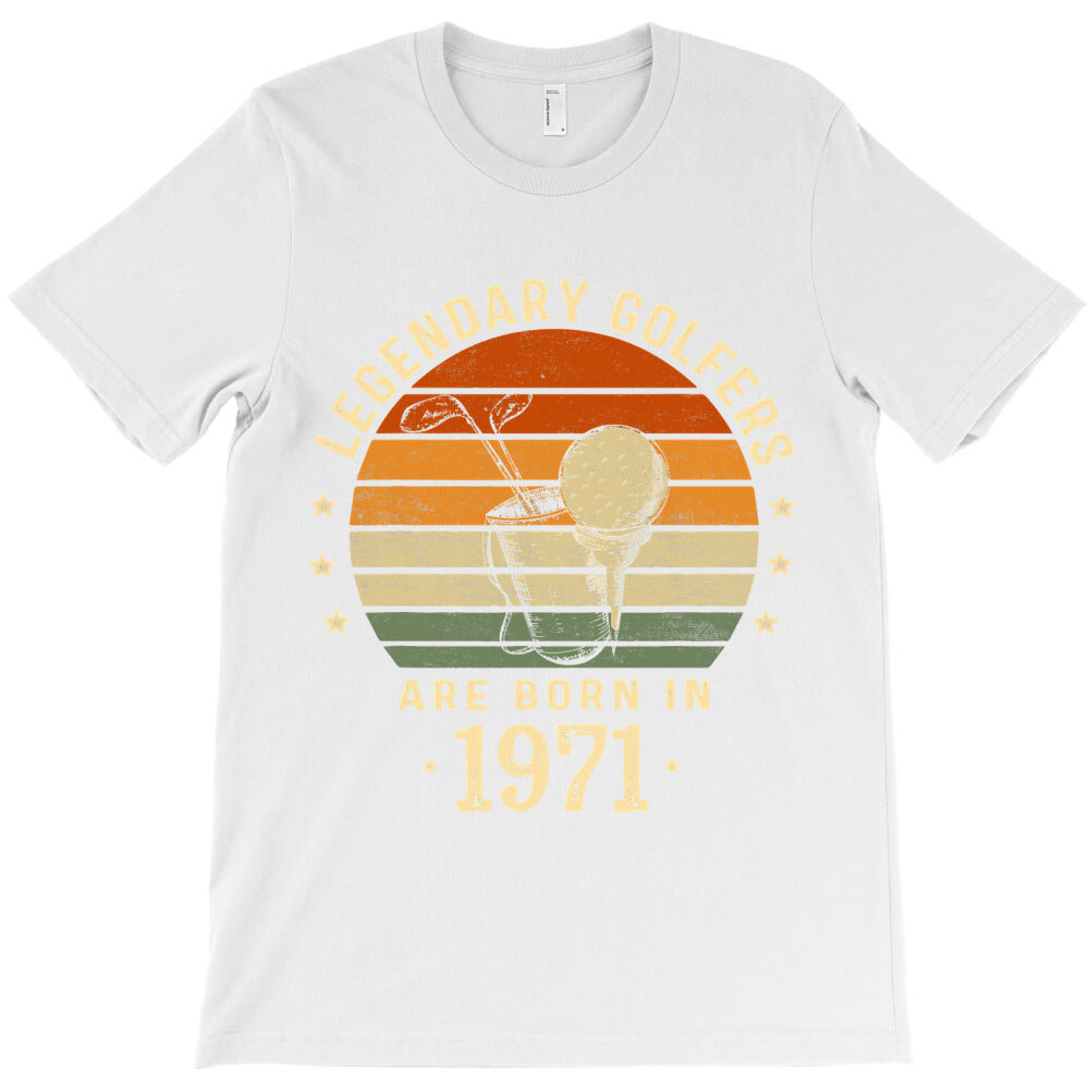 legendary golfers are born in 1971 50th birthday golf gift t shirt T-Shirt