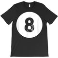 funny 8 ball magic eight ball billiards black t shirt T-Shirt