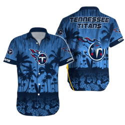 Personalized Tennessee Titans Palm Horizon Hawaiian Shirt