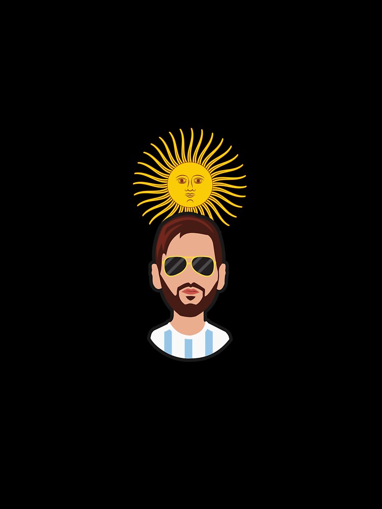 Messi Argentina Sun with Glasses by veemedia