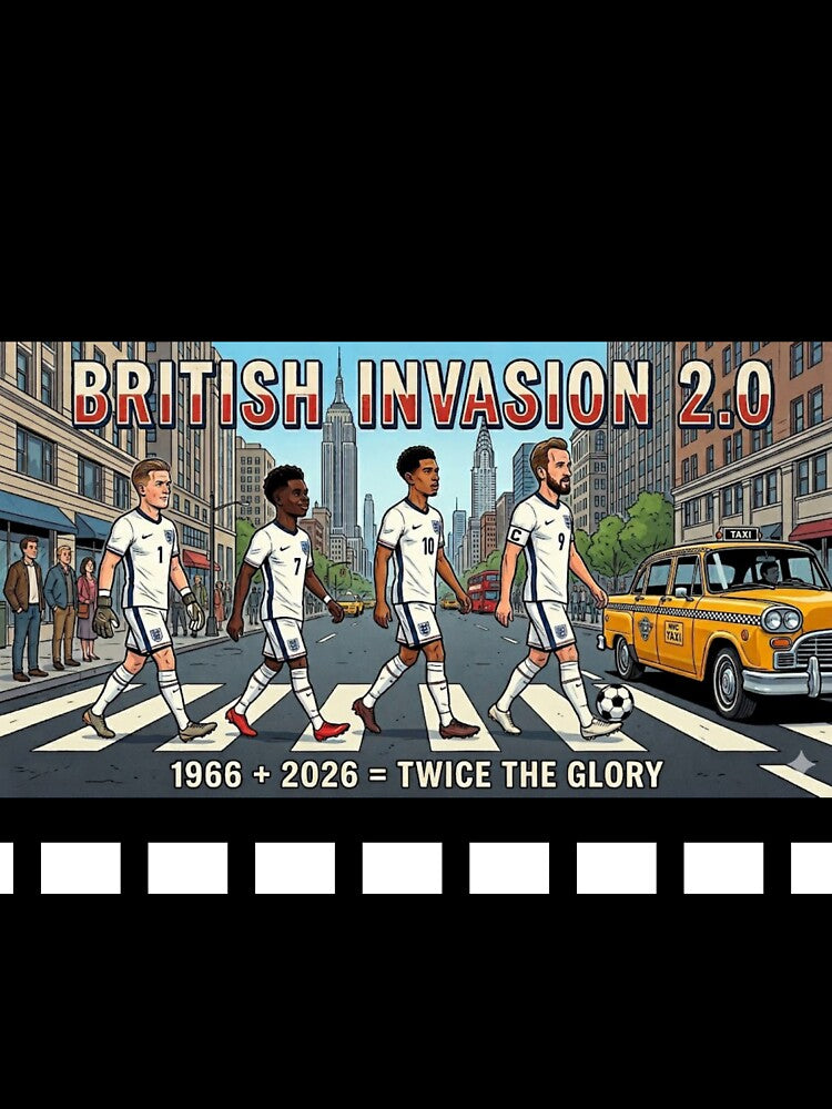 British Invasion 2.0 - England Football World Cup 2026 Abbey Road by pixelandpassionart