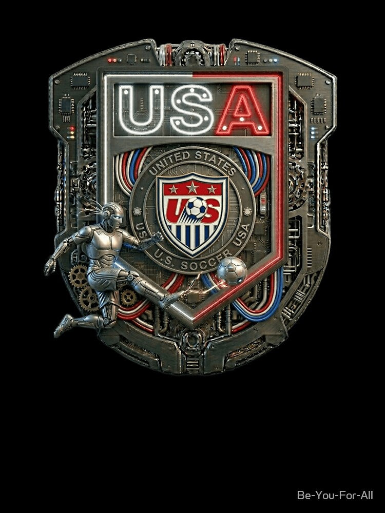 USA SOCCER SHIELD KICKING BALL by Be-You-For-All