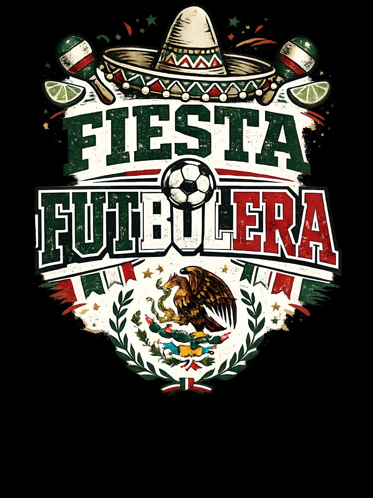 Fiesta Futbolera Mexico Soccer Shirt Mexican Football Fan Party Futbol Patriotic Design by Martin's_Design