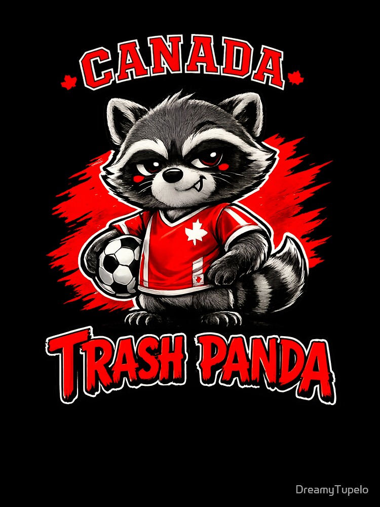 Cute Trash Panda Soccer Raccoon Toronto Kawaii Animal Gift by DreamyTupelo