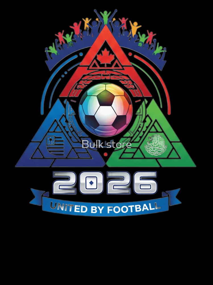 Triangular United by Football World Cup 2026 Emblem by Bulk store