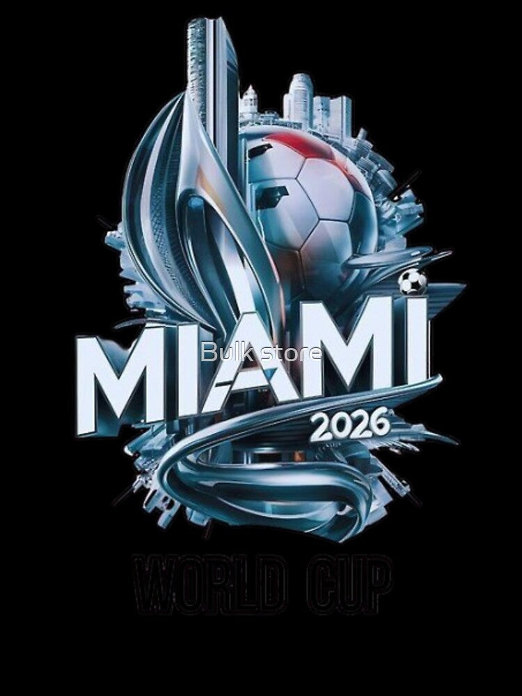 Miami World Cup 2026 Futuristic Soccer Art by Bulk store