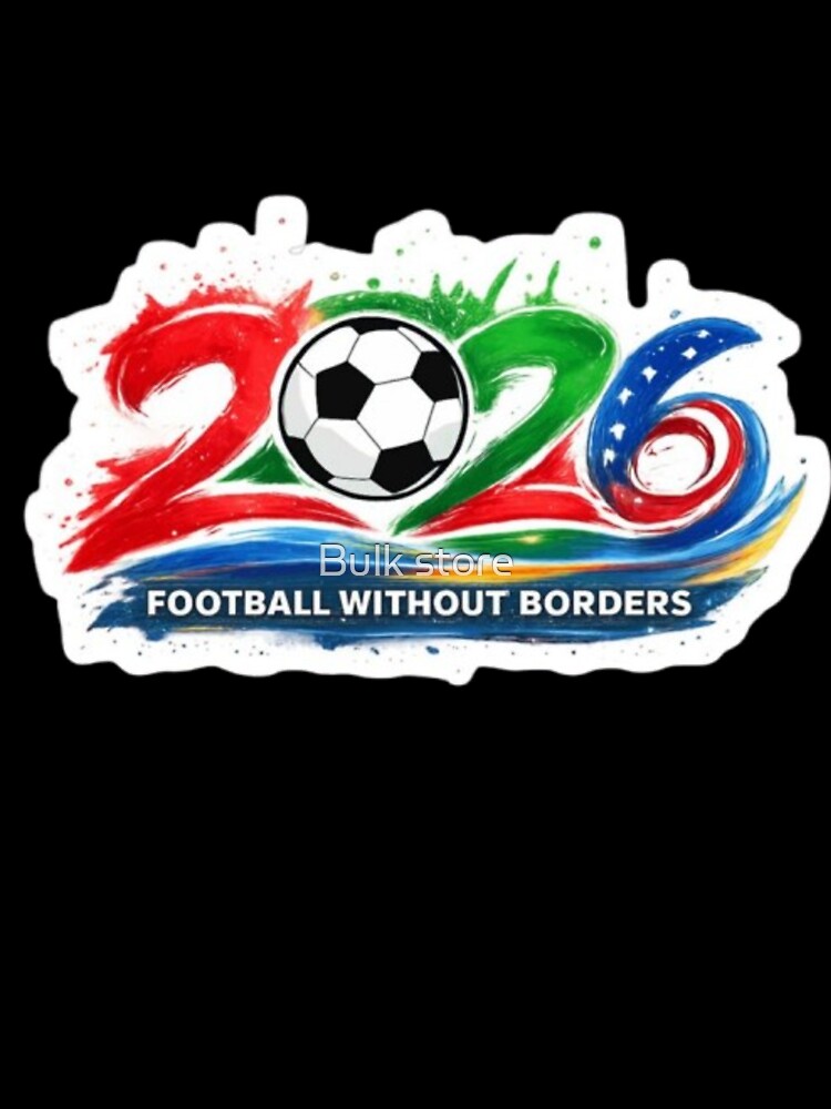 Football Without Borders" 2026 Artistic Logo by Bulk store