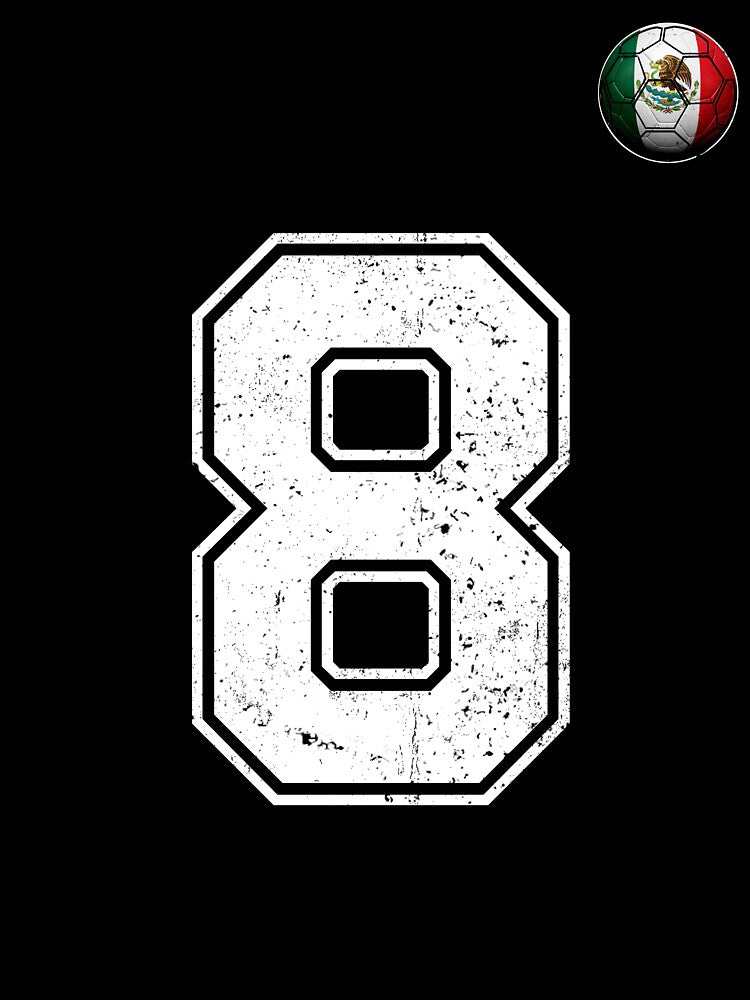 Number 8 Canada Flag Football Fan by BernoNickel