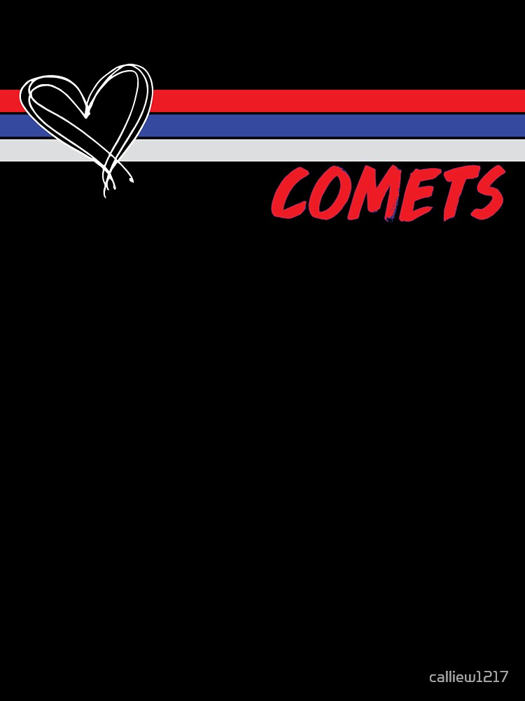 Comets Retro Stripes Heart by calliew1217