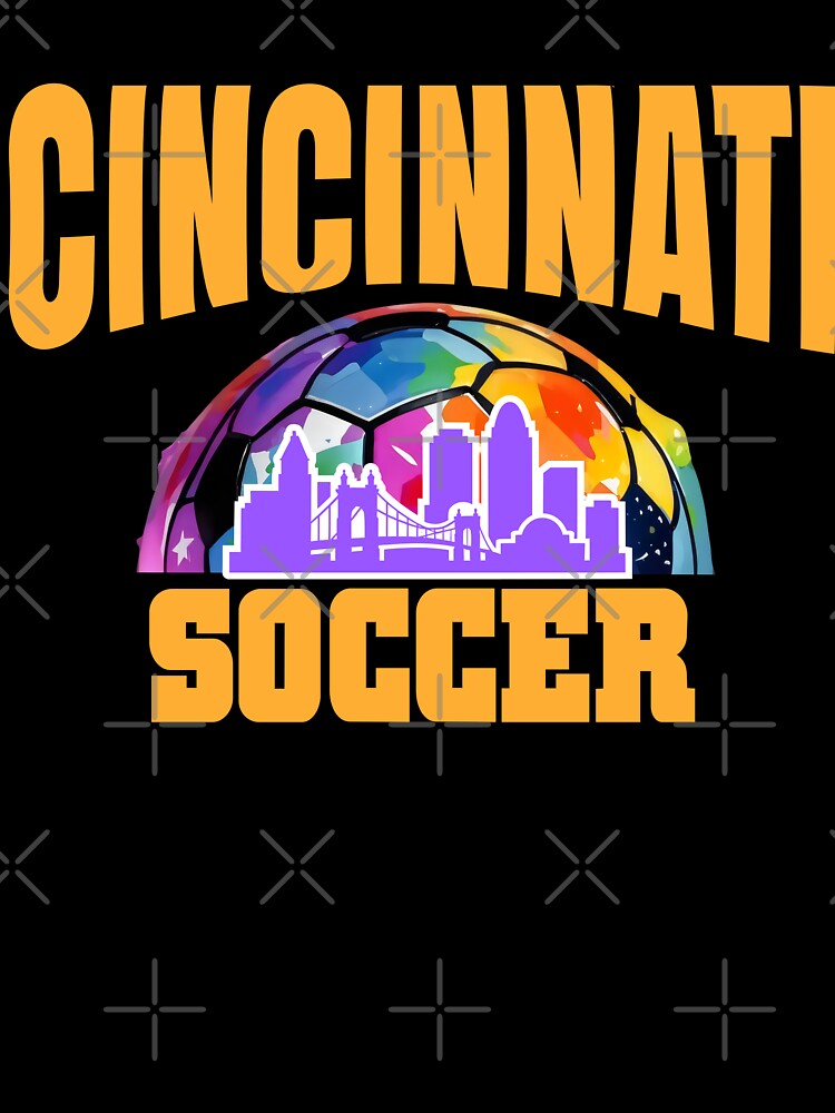 Cincinnati Soccer City Skyline Cool Cincy by Colorfulman
