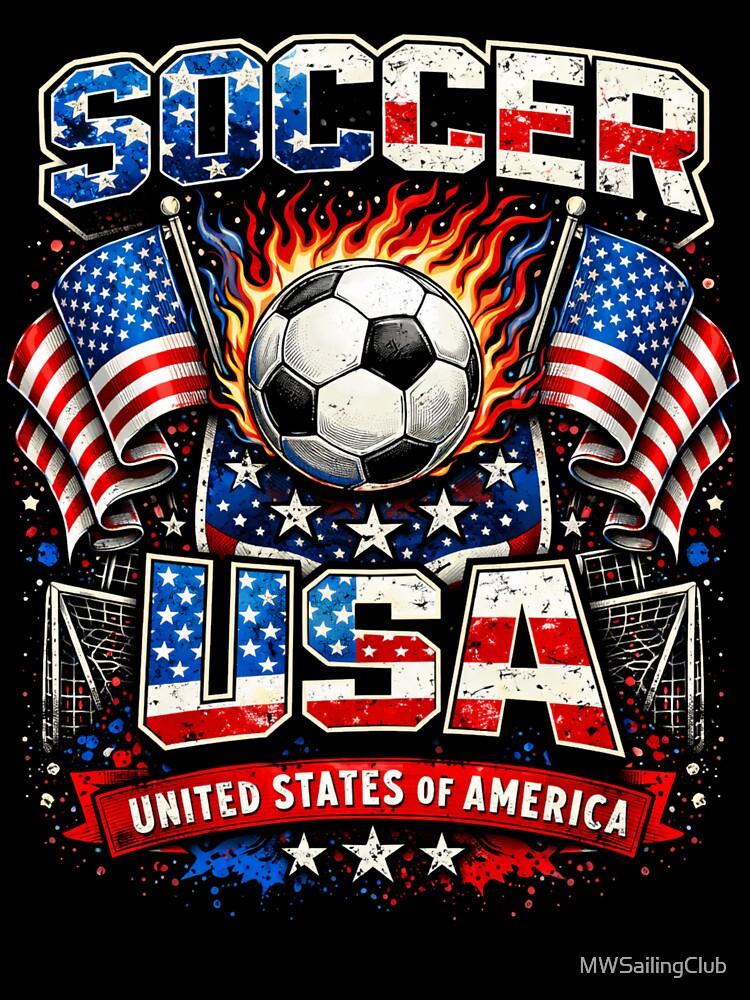 Soccer USA – Patriotic Football by MWSailingClub