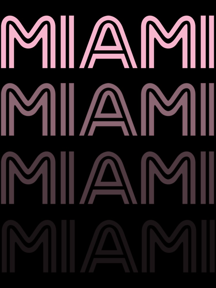 Miami Soccer Retro Style Color Fade Futbol Club by equabdashblanx