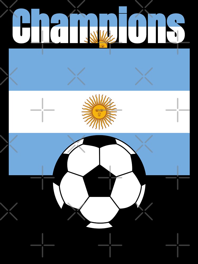 Argentina Champions Soccer Flag | Football Fan World Cup Design by Karim-Karem