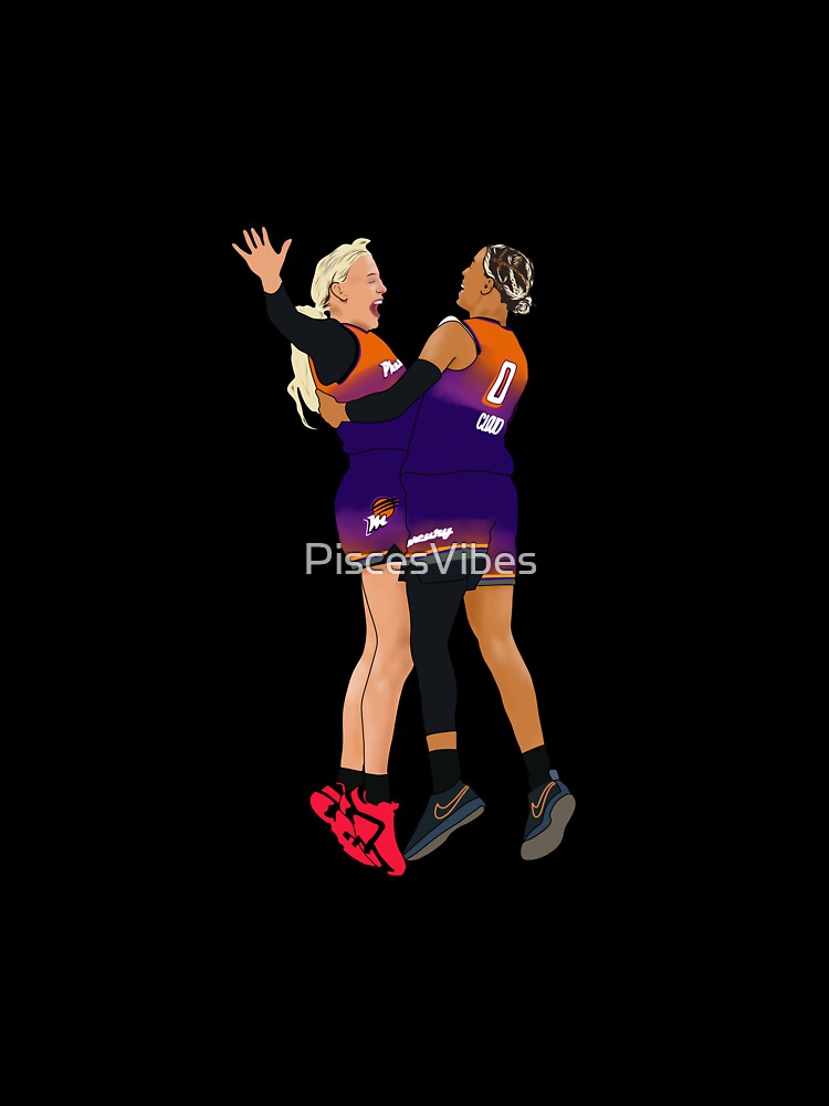 Sophie Cunningham Natasha Cloud Chest Bump 3 PT Celebration Phoenix Womens Basketball Minimalist by PiscesVibes