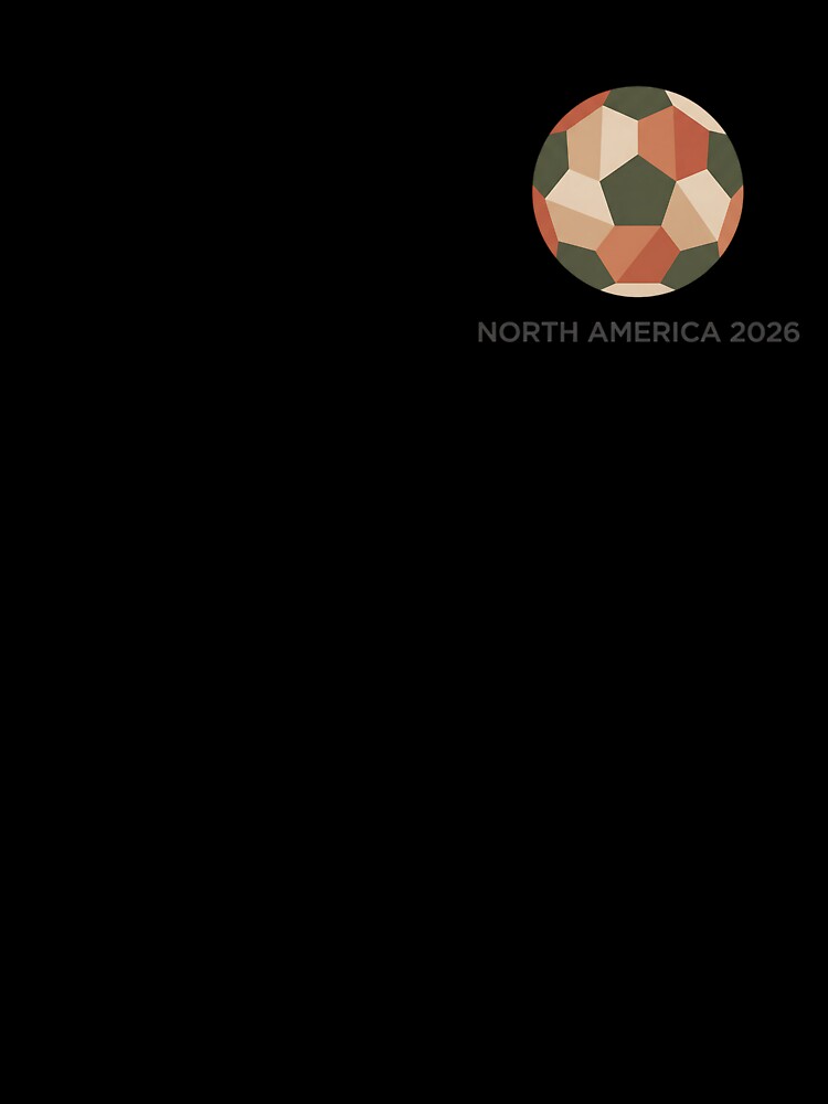 Minimalist 2026 World Cup Soccer T-Shirt - Geometric North America Football Tee - Modern Aesthetic Streetwear by Lukzol