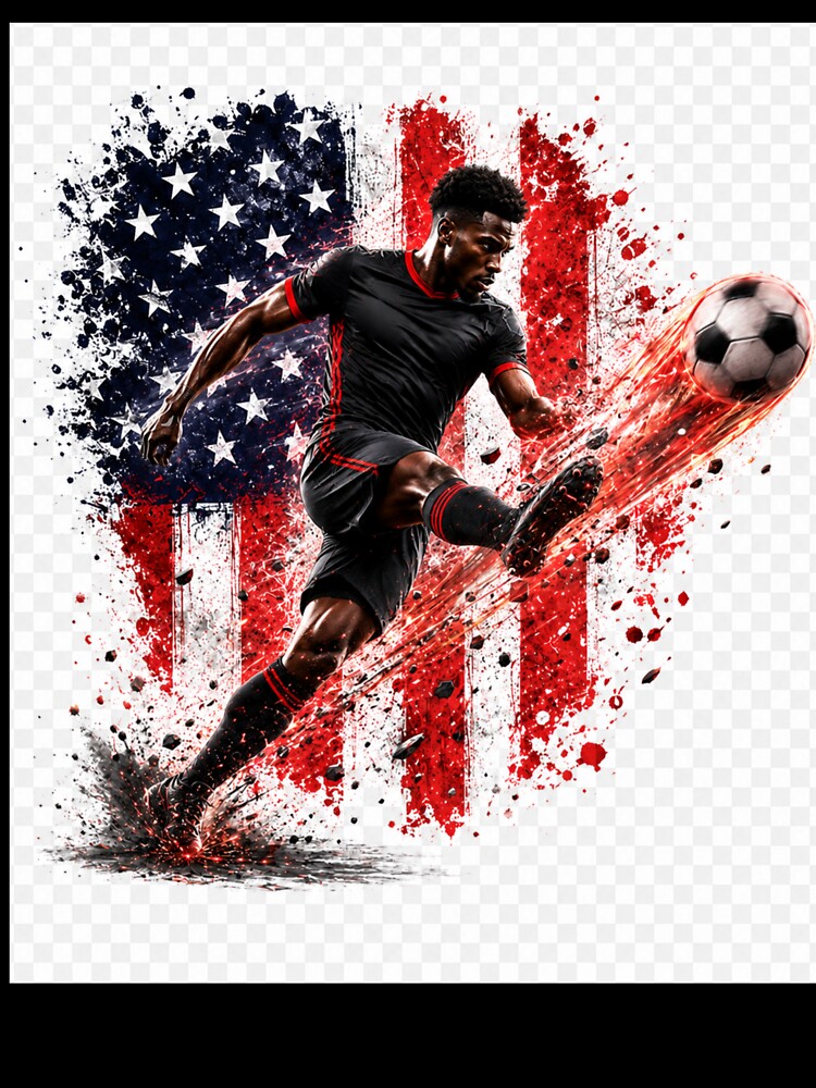 USA 2026 Football Club World Cup Trophy Retro Fan Design by Hamid-Artworks