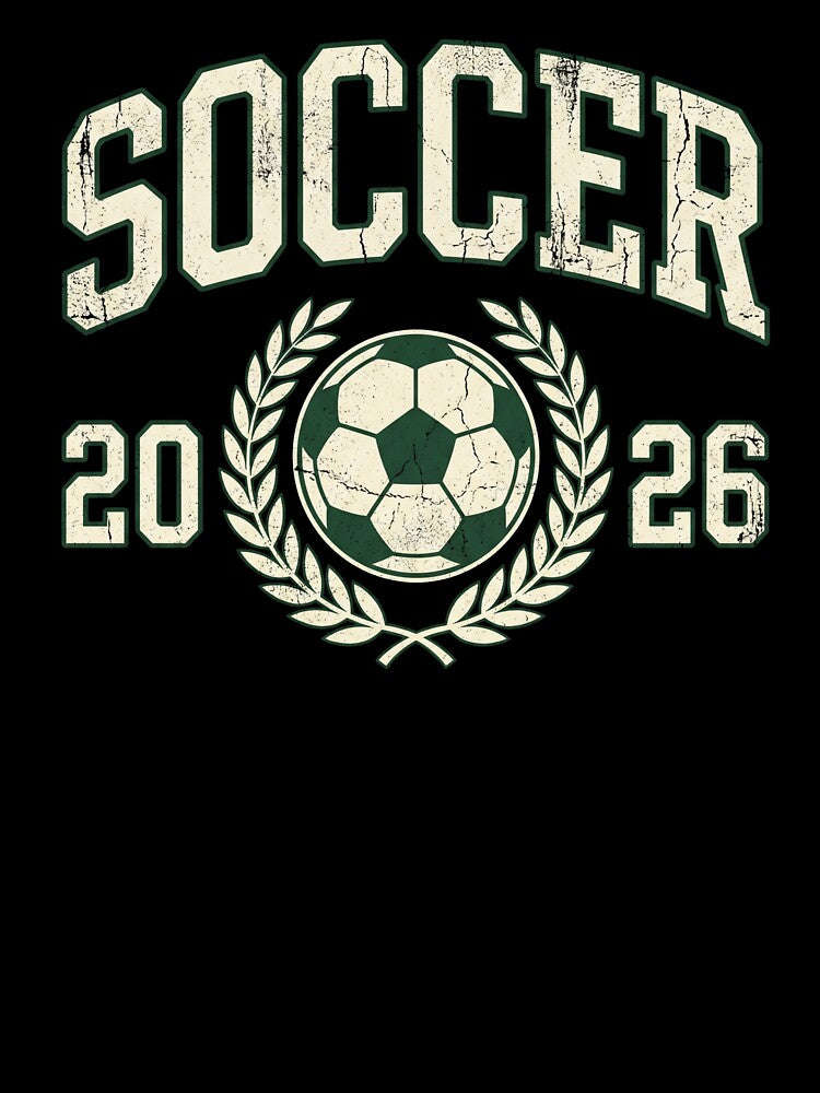 Vintage Soccer 2026 Collegiate Varsity Badge by TeNovaStudio