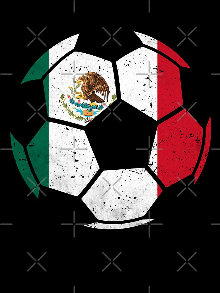 Mexico Soccer Ball Flag Jersey Mexican Football Fan by EIMgraphic