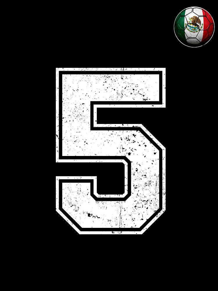 Number 5 Canada Flag Football Fan by BernoNickel