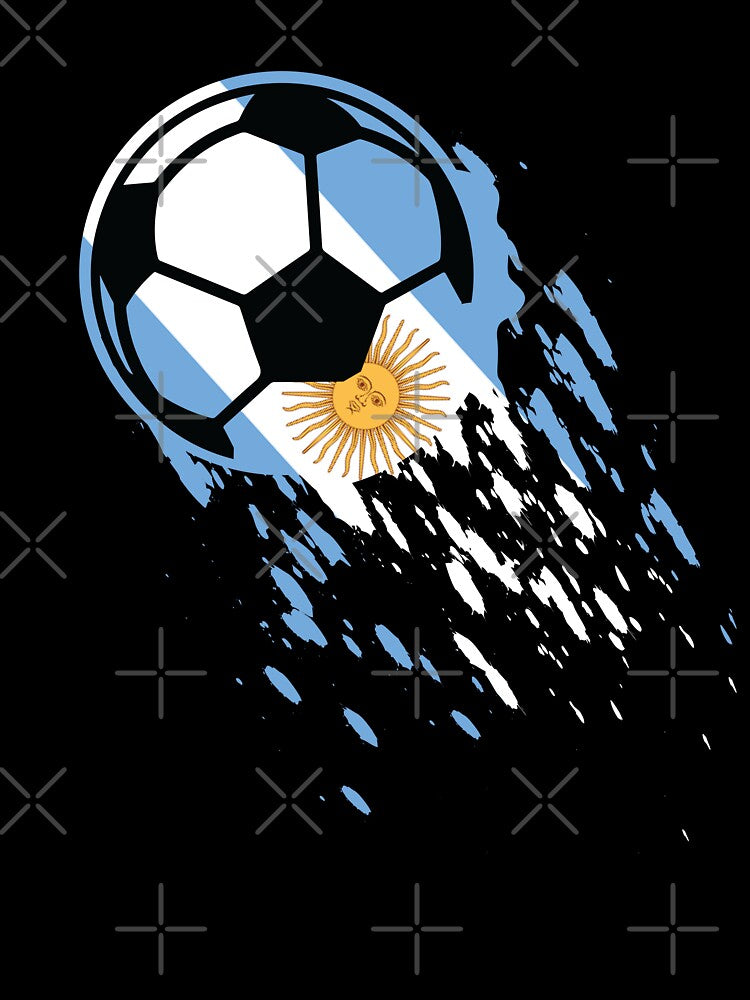 Argentina Soccer National Flag Football Fan Jersey by Shiraufa