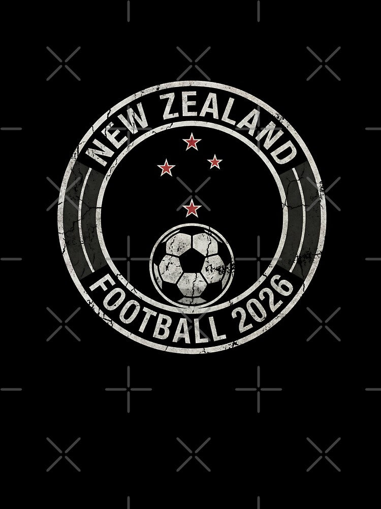 New Zealand Football 2026 Vintage Soccer Badge by Imaginationbeyond