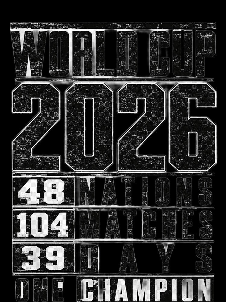 World Cup 2026 Vintage Football Statistics T-Shirt by ArthUpscale
