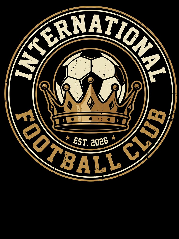 Vintage International Football Club Crown Badge by TeNovaStudio