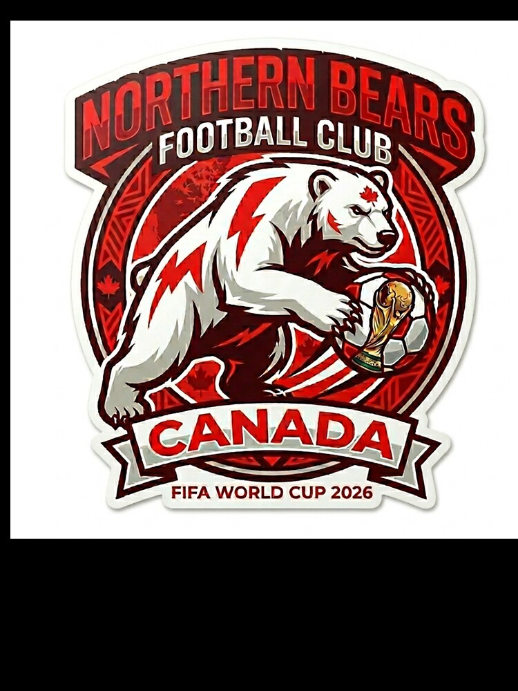 Canada Soccer Polar Bear World Cup 2026 Sticker by topprinting