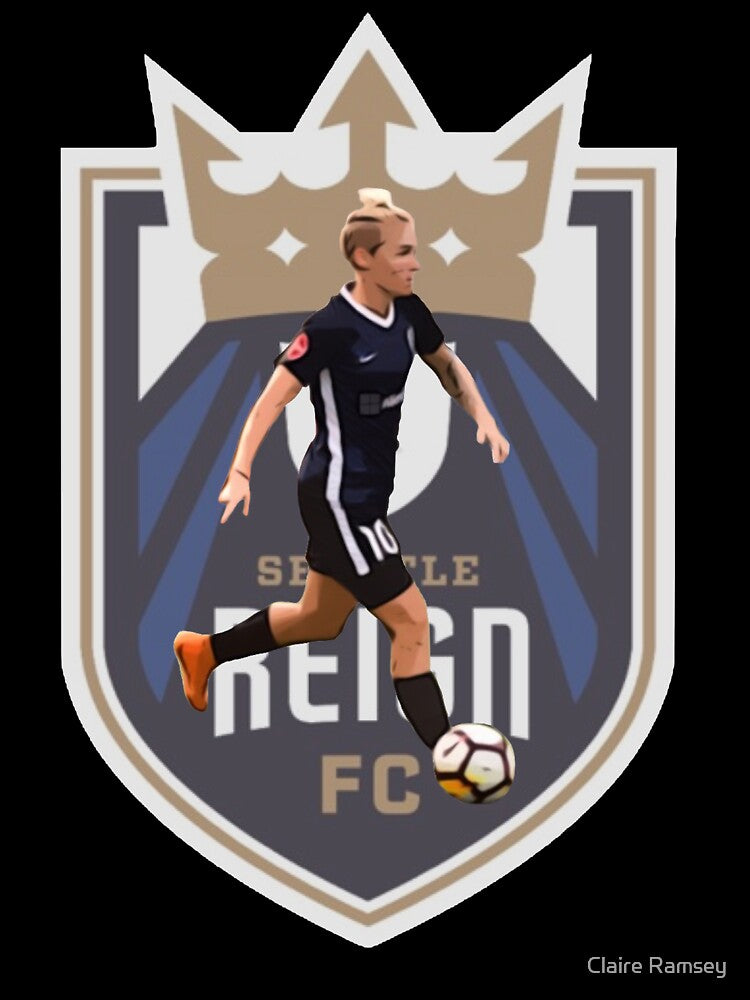 Jess Fishlock - Seattle Reign FC by Claire Ramsey