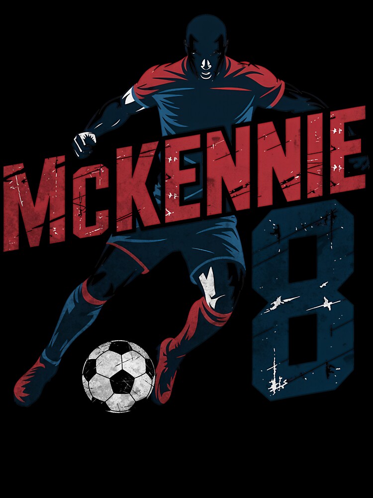 McKennie 8 USA Soccer Midfielder  Strong Football Design by OliviaHayesArt