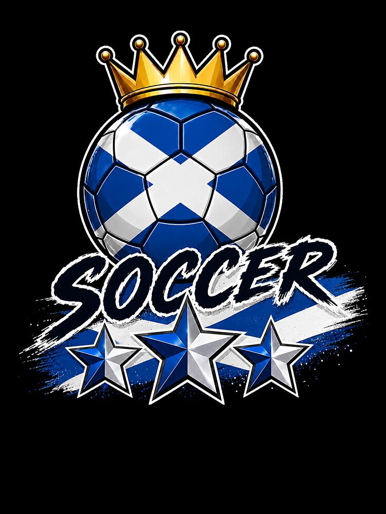 Vintage Scotland flag Crowned Soccer Ball by QuiteOrbit