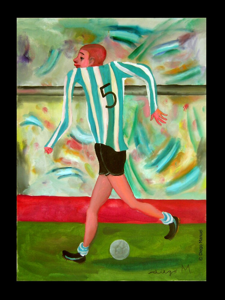 Player 5 of Argentina. by Diego Manuel Rodriguez