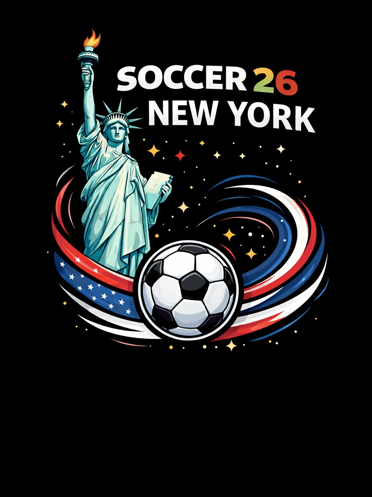 Soccer 26 New York Host City – Statue of Liberty Soccer Fan Shirt by MK-Charlie