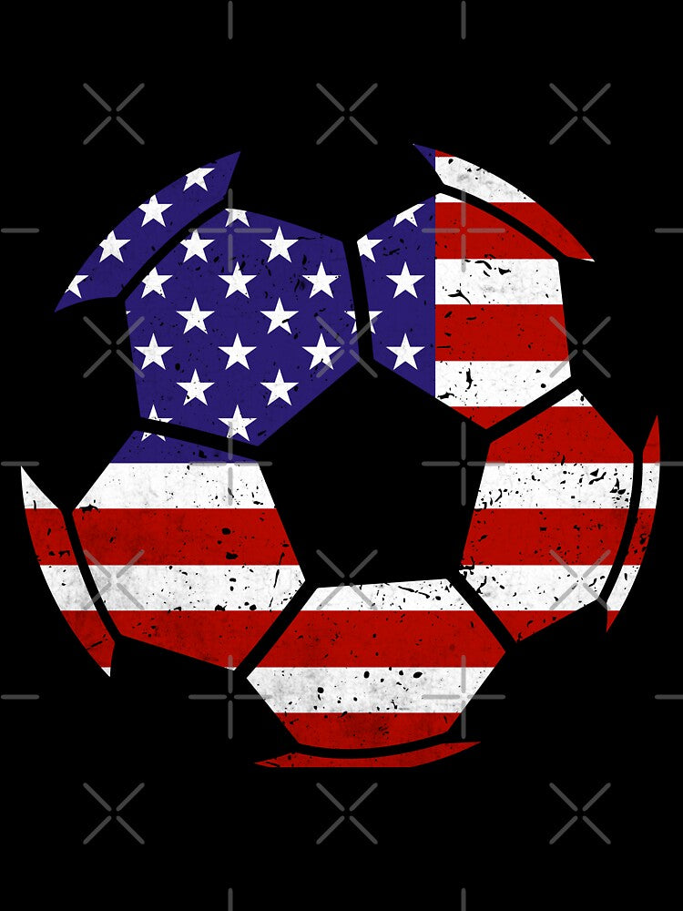 United States Soccer Ball Flag Jersey USA Football Fan by EIMgraphic