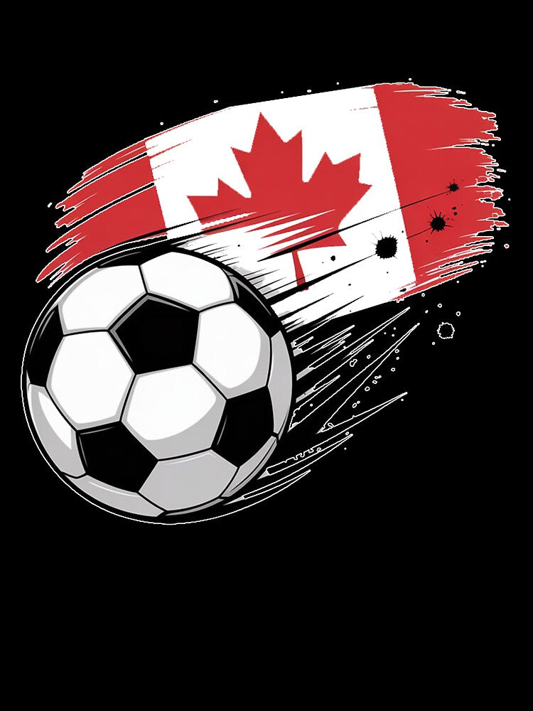 Maple Leaf Soccer Ball Sports Lover Canada by QuiteOrbit