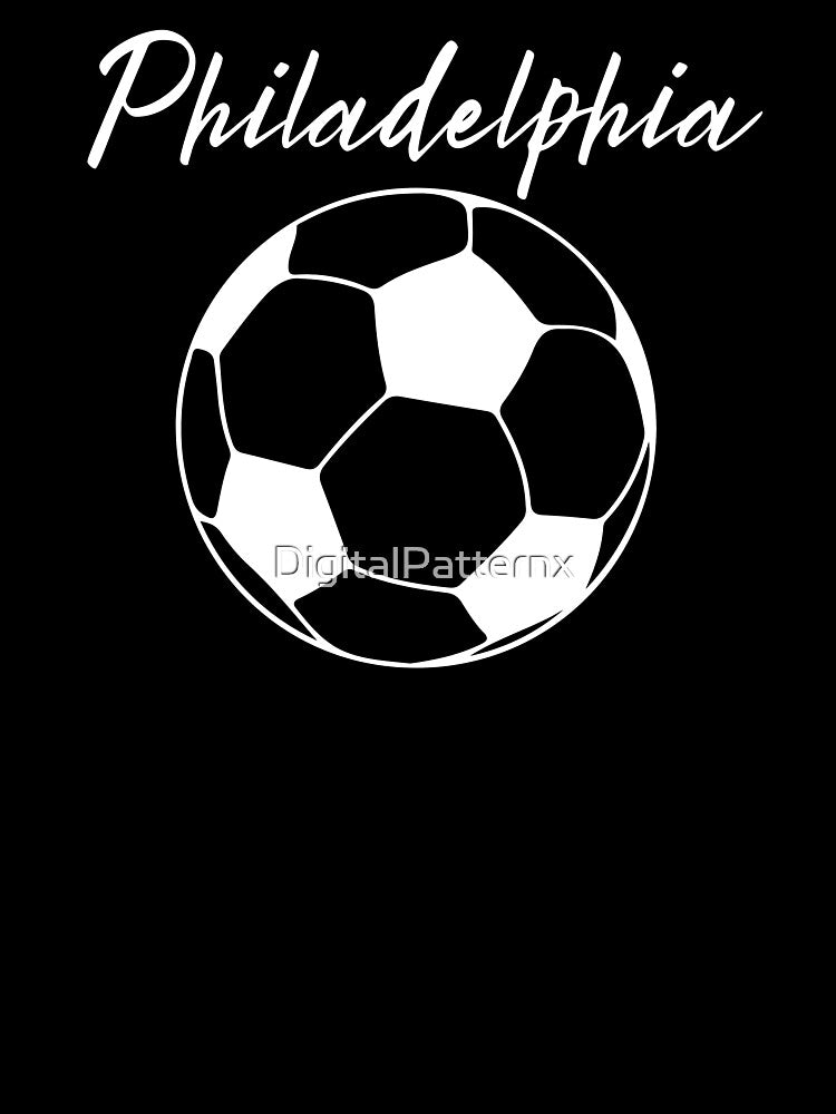 Philadelphia Soccer (white) by DigitalPatternx