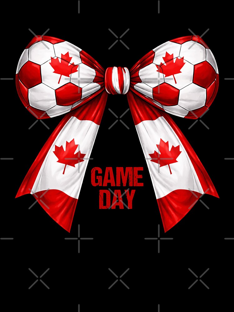 Canada Soccer Bow Maple Leaf Game Day Football Fan Pride by MuniraWearify