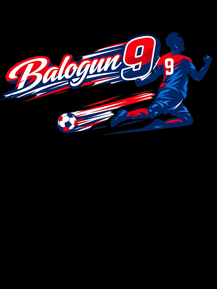 Balogun 9 USA Soccer Striker  Goal Scorer Design by OliviaHayesArt