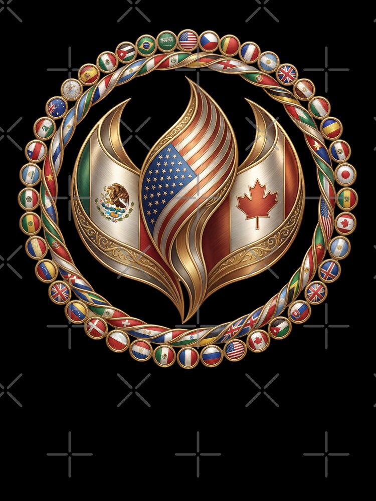 Global Unity Flame – International Flags Emblem Design by La-Designita