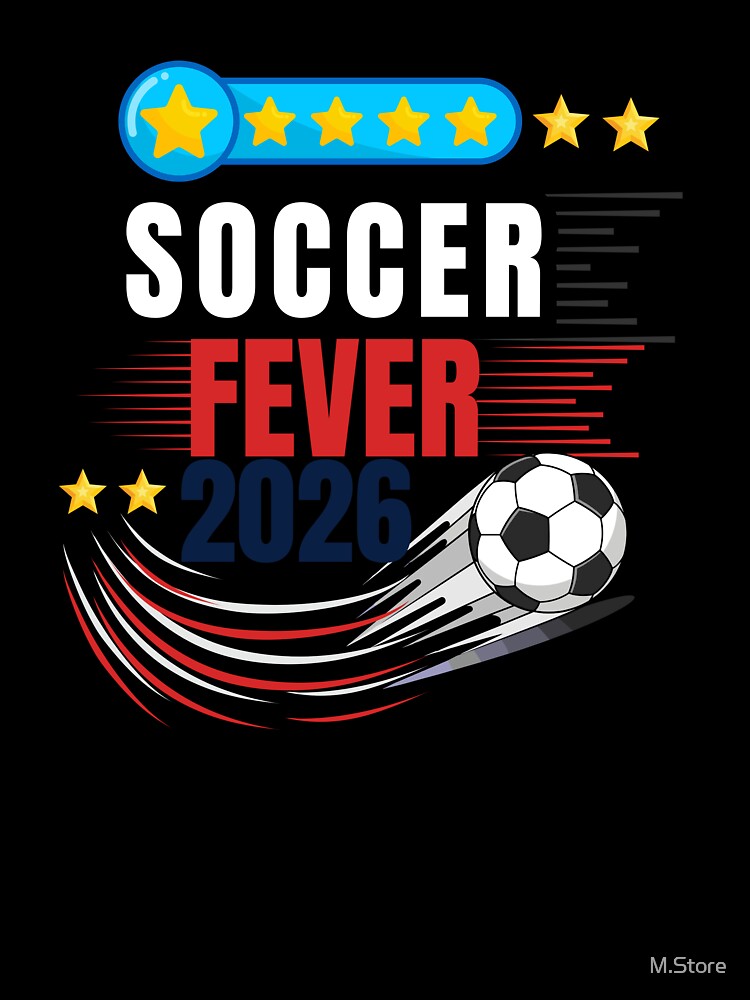 Soccer Fever 2026 USA Fan Shirt – American Football Vibes by M.Store