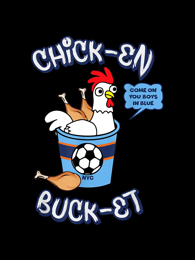 New York Soccer Chicken Bucket Soccer Tee NYC by MollyLYork