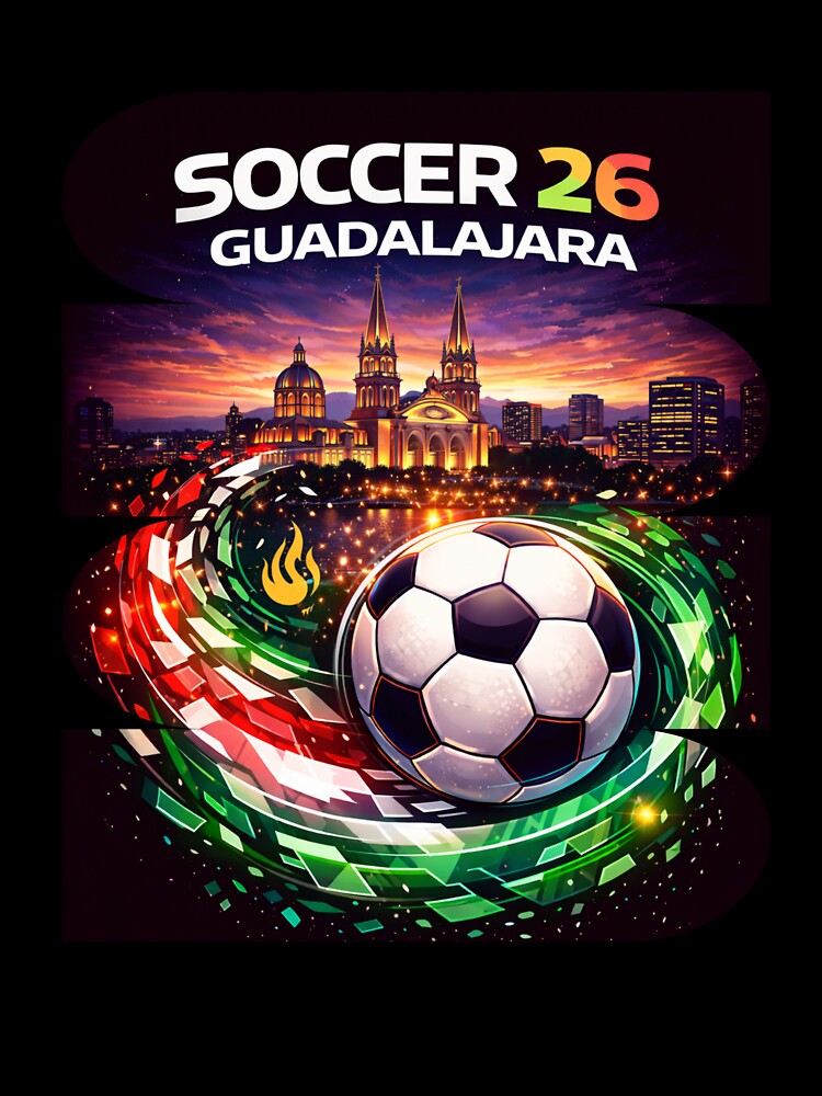 Guadalajara Soccer 2026 Shirt, Soccer 26 Guadalajara Fan Tee, Guadalajara Mexico Football Graphic by MK-Charlie