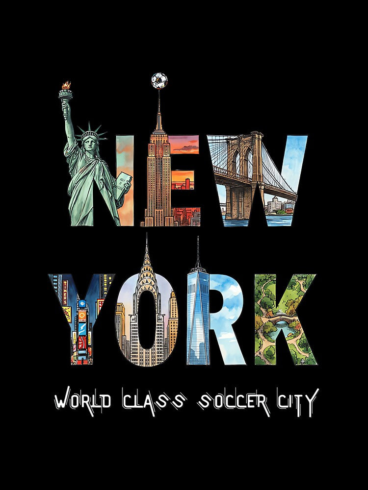 New York City Soccer Art by MollyLYork